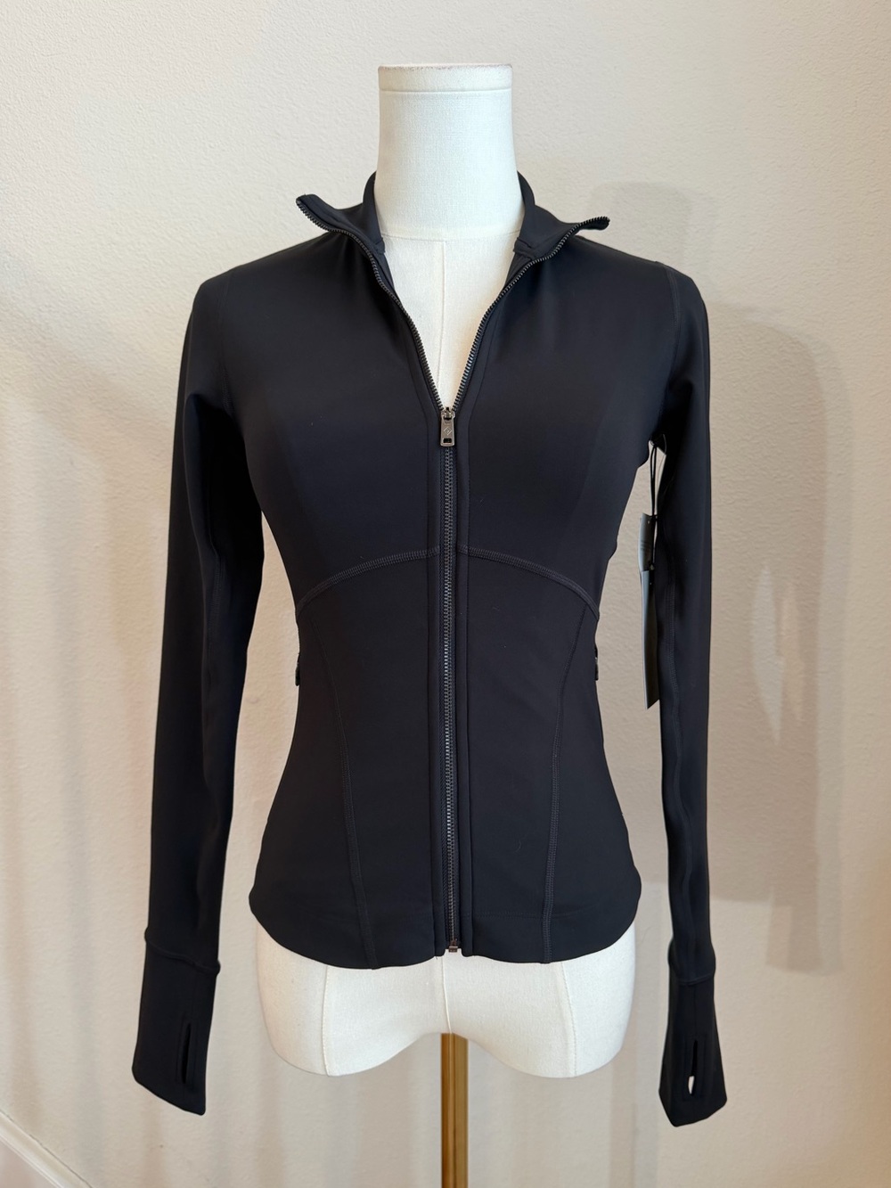 Abercrombie & Fitch YPB sculptLUX Full-Zip Black Jacket